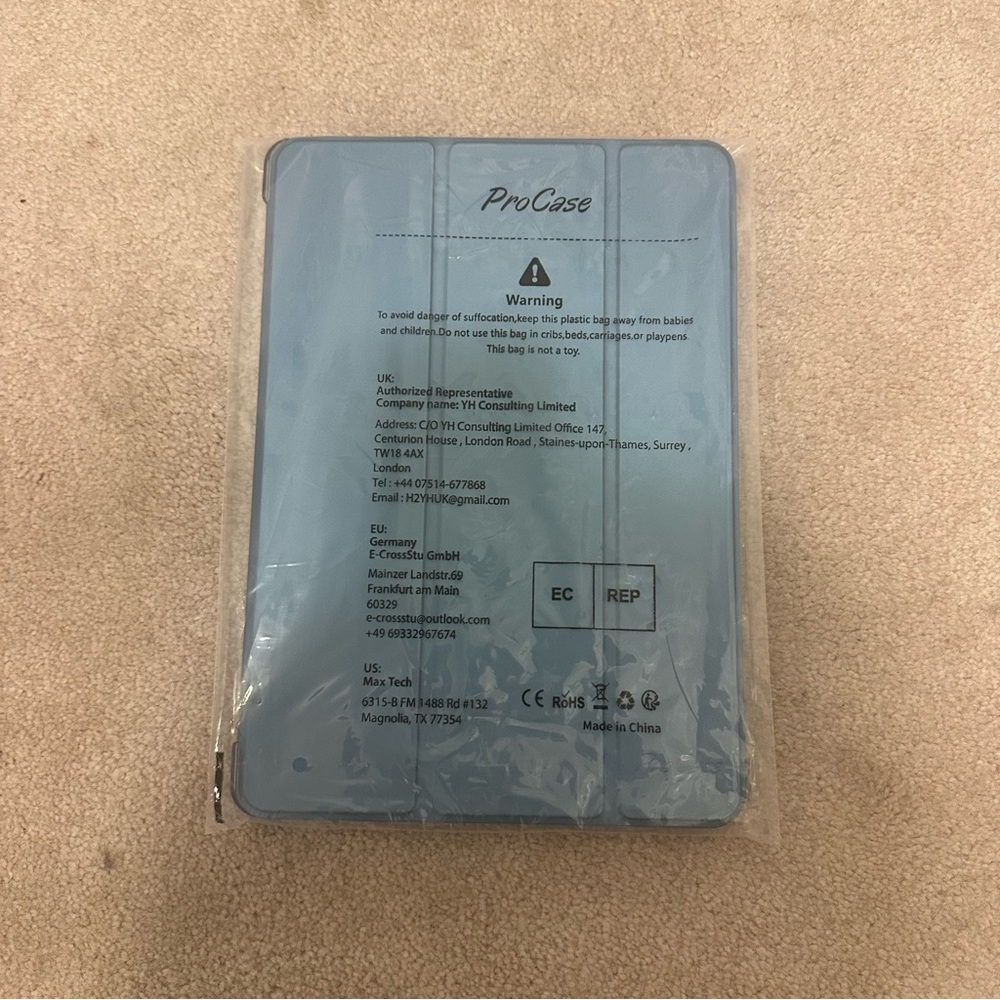 ProCase for iPad 9th Gen 2021/8th Gen 2020/7th Gen 2019, 10.2 iPad - Blue